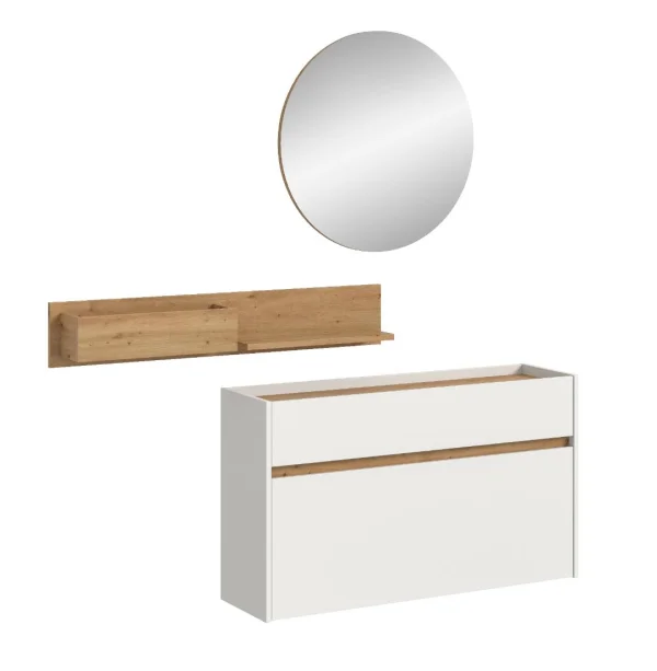 Drive Garderobenmöbel Set D11 Weiß.