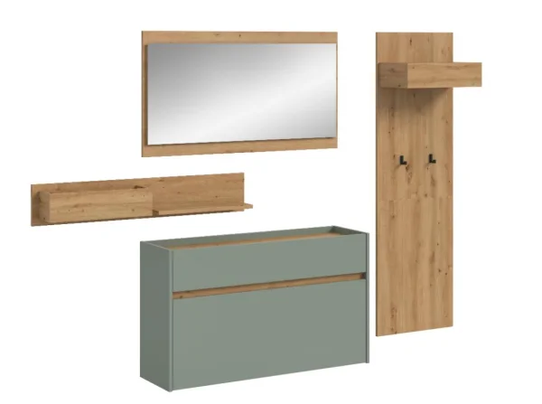Drive Garderobenmöbel Set D13 Salbeidekor.