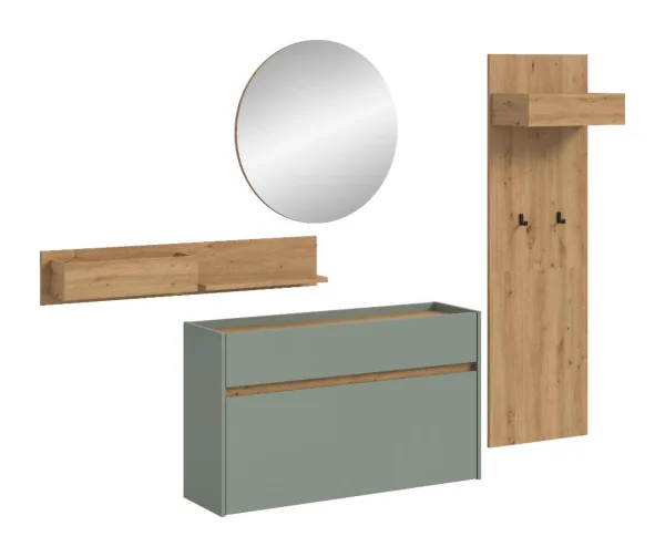 Drive Garderobenmöbel Set D14 Salbeidekor.