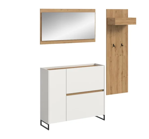 Drive Garderobenmöbel Set D18 Weiß.