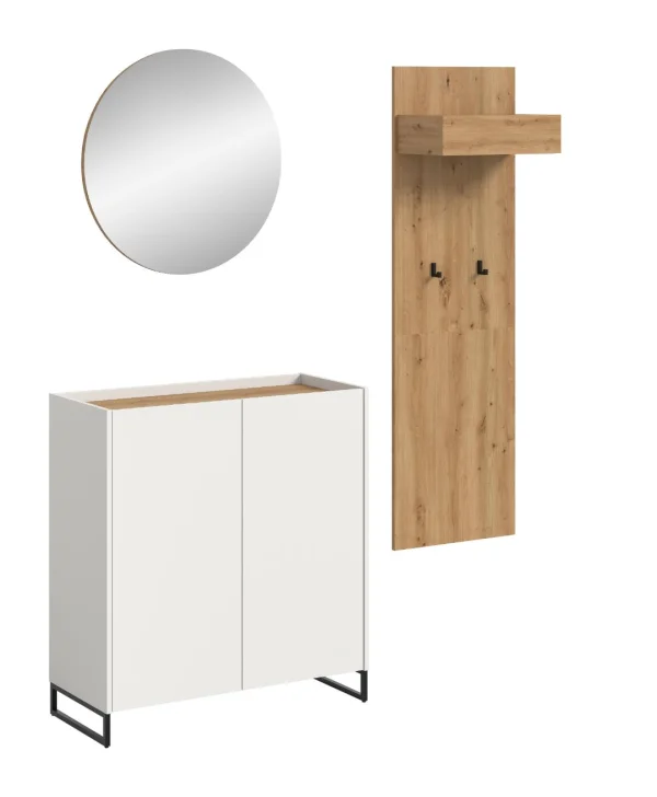 Drive Garderobenmöbel Set D19 Weiß.