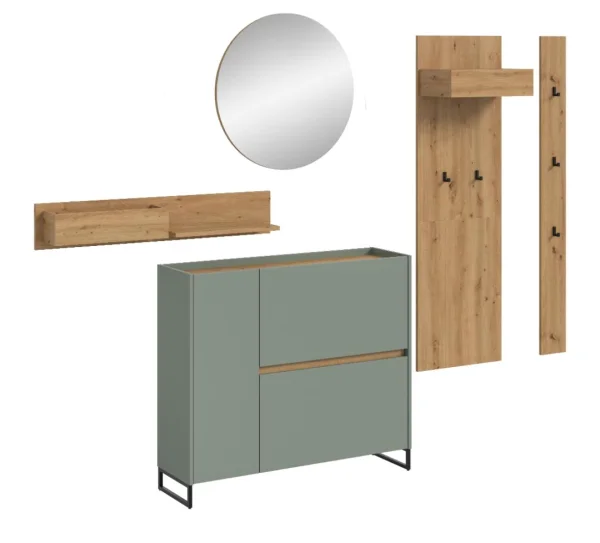 Drive Garderobenmöbel Set D22 Salbeidekor.