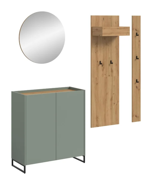 Drive Garderobenmöbel Set D25 Salbeidekor.