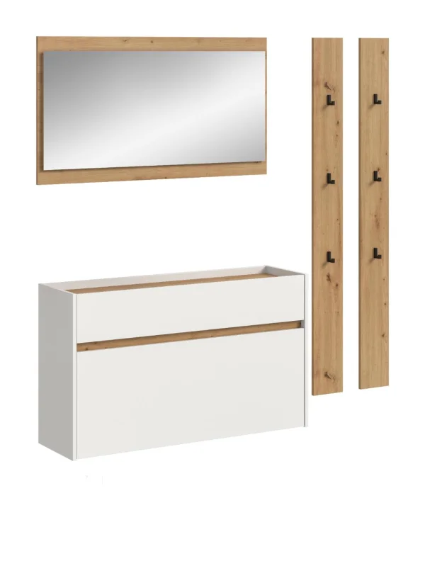 Drive Garderobenmöbel Set D29 Weiß.