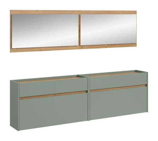 Drive Garderobenmöbel Set D33 Salbeidekor.