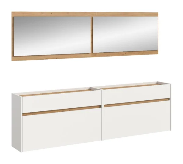 Drive Garderobenmöbel Set D34 Weiß.