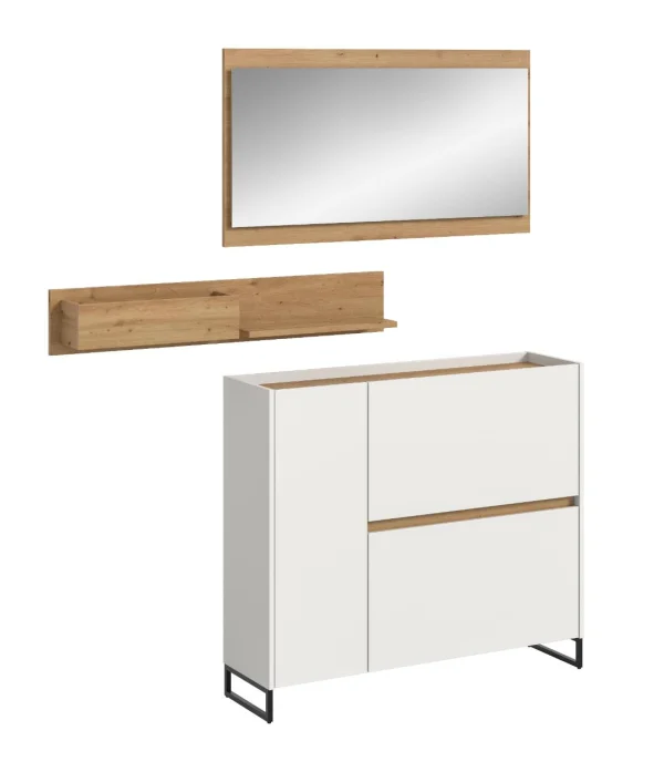 Drive Garderobenmöbel Set D6 Weiß.