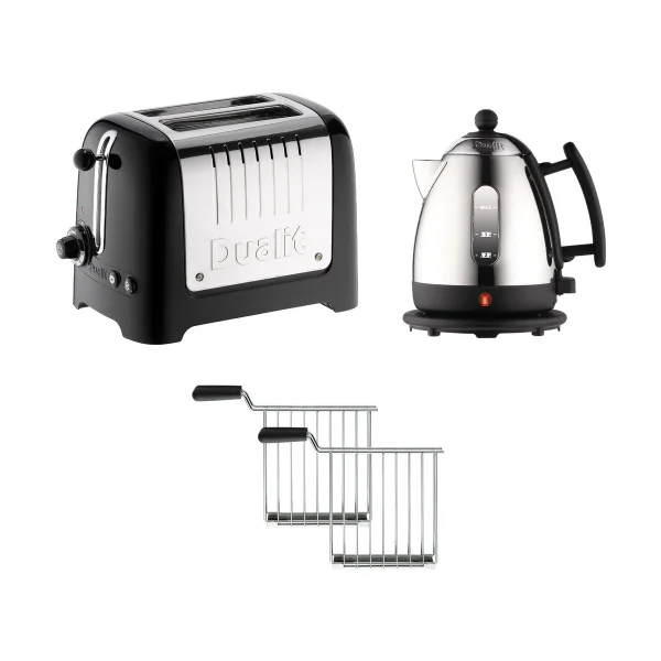 Dualit Der Dualit Lite Wasserkocher und Toaster, 2-teiliges Set Schwarz