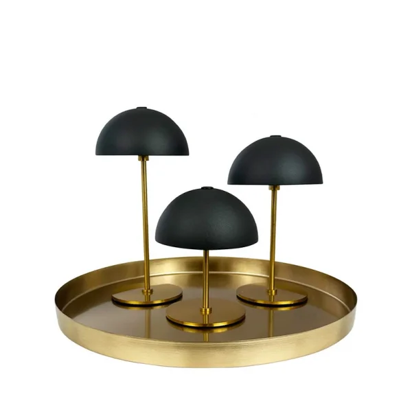 Dyberg Larsen - Along Portable Tischleuchte, schwarz/messing