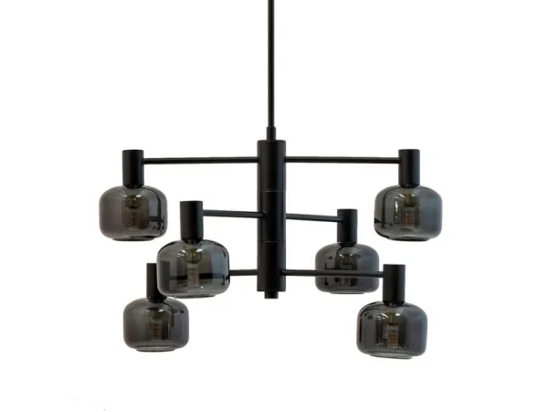 Dyberg Larsen - Arp 6 Kronleuchter Black/Smoke DybergLarsen