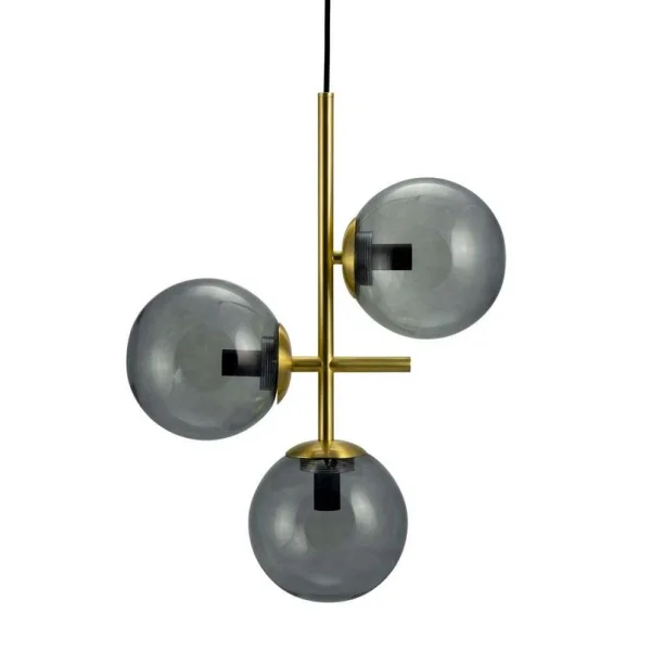 Dyberg Larsen - Como Pendelleuchte Smoke/Brass DybergLarsen
