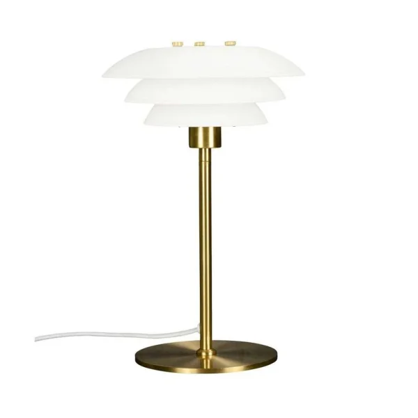 Dyberg Larsen - DL20 Tischleuchte Opal/Brass DybergLarsen