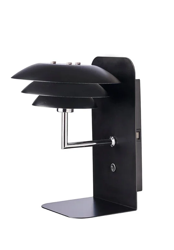 Dyberg Larsen - DL20 USB Regal Incl. Leuchte Schwarz DybergLarsen