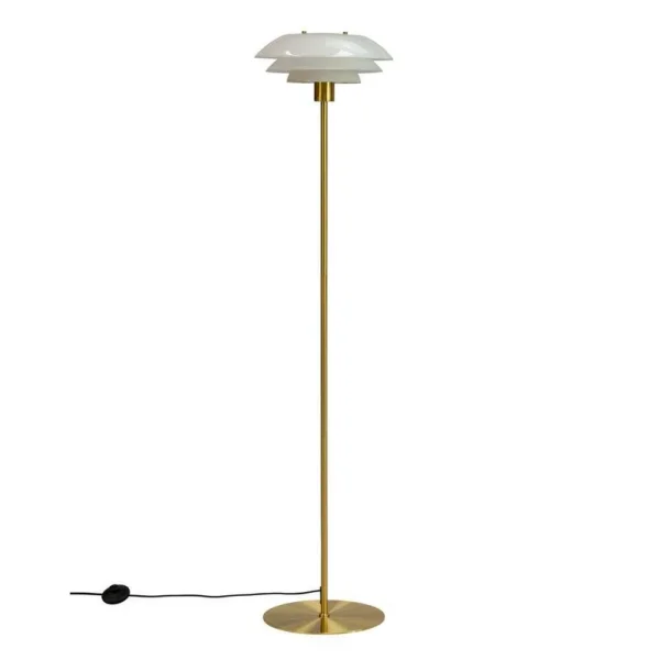 Dyberg Larsen - DL31 Stehleuchte Opal/Brass DybergLarsen