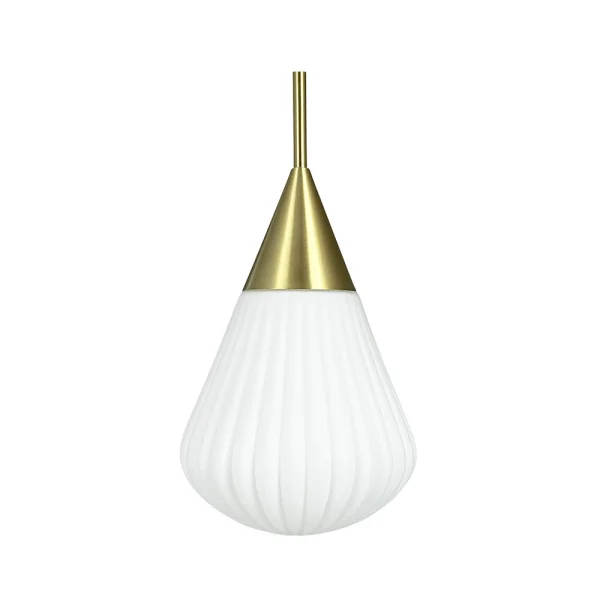 DybergLarsen - Ballon Pendelleuchte Small Opal/Messing