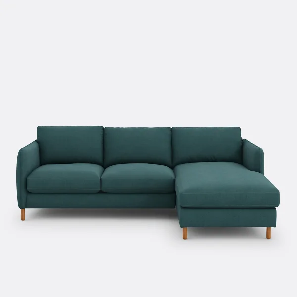 Eckschlafsofa Loméo, Baumwolle/polyester