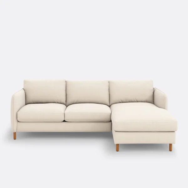 Eckschlafsofa Loméo, Polyester Meliert