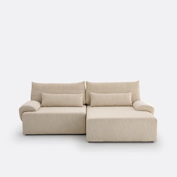Eckschlafsofa Maona, Cordsamt