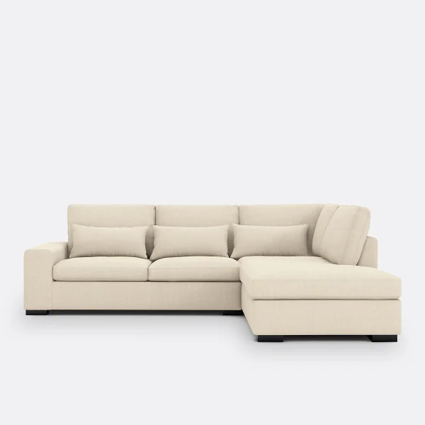 Eckschlafsofa Odessa, Baumwolle/leinen
