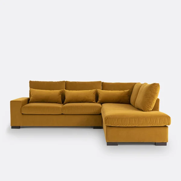 Eckschlafsofa Odessa, Samt, Bultex