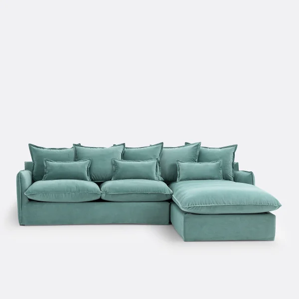 Eckschlafsofa Odna Mit Ecke Rechts, Samt
