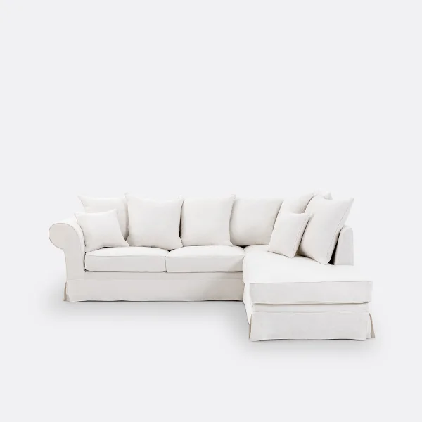 Ecksofa Adelia, Dickes Leinen, Bultex