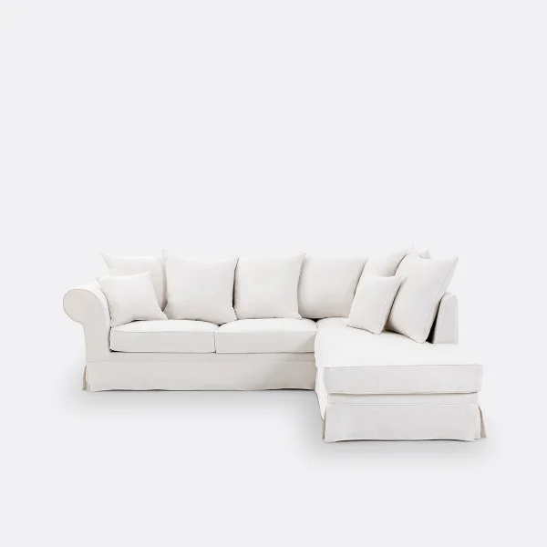 Ecksofa Adelia, Dickes Leinen