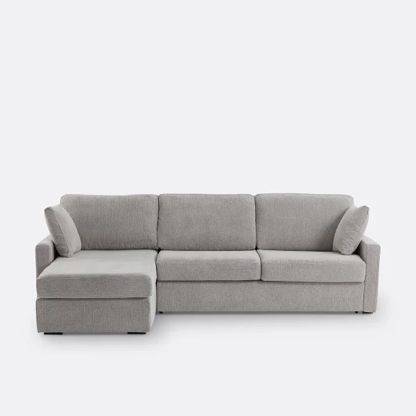 Ecksofa-bett Strukturiert Meliert, Latex, Timor