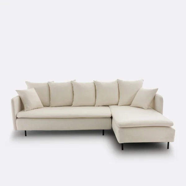 Ecksofa Ivete, Leinen/viskose