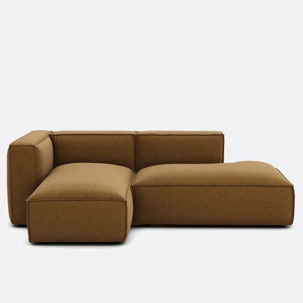 Ecksofa Links Texturierter Stoff Seven