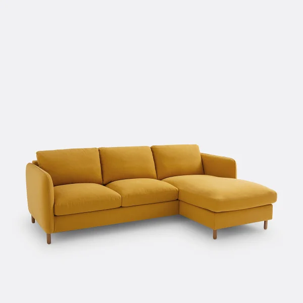 Ecksofa Loméo, Baumwolle/leinen