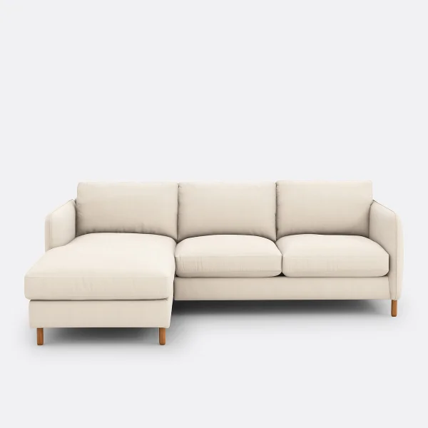 Ecksofa Loméo Mit Ecke Links, Polyester Meliert