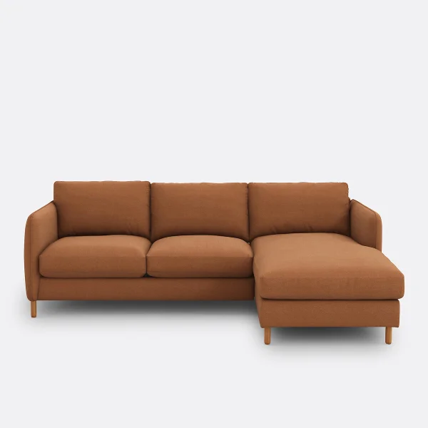 Ecksofa Loméo Mit Ecke Rechts, Polyester Meliert