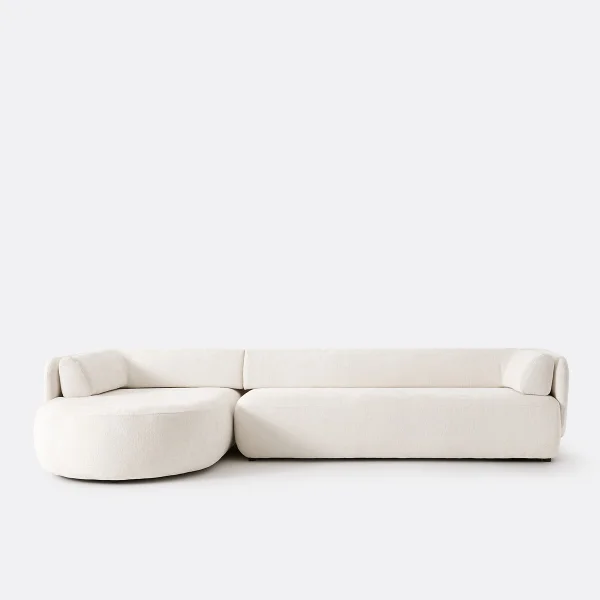Ecksofa Mit Ecke Links Méridiano, Dicker Samt