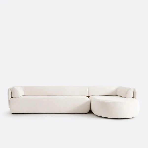 Ecksofa Mit Ecke Rechts Méridiano, Dicker Samt
