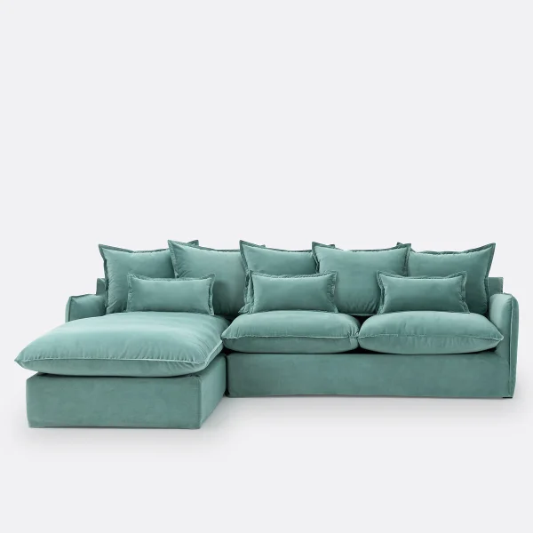 Ecksofa Odna Mit Ecke Links, Samt