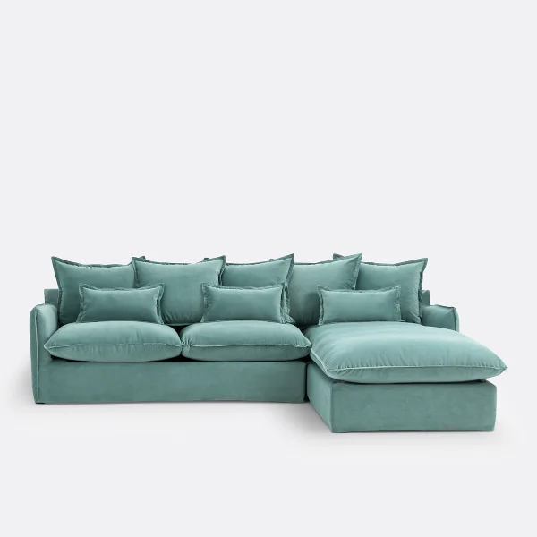 Ecksofa Odna Mit Ecke Rechts, Samt