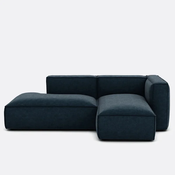 Ecksofa Rechts Mit Strukturiertem Velours, Seven