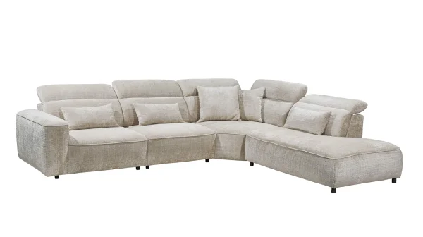 Ecksofa taupe - 339 x 285 cm - MANSFIELD