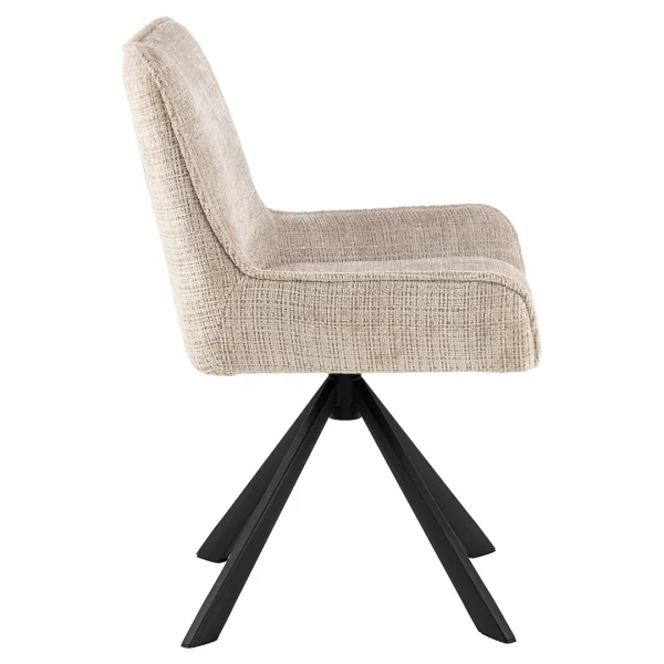 Eddie Esszimmerstuhl Chenille beige.