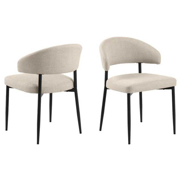 Edina Esszimmerstuhl beige.