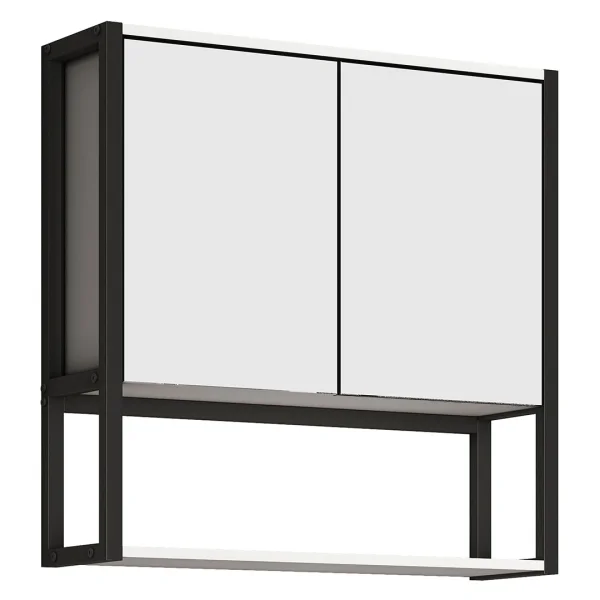 EdinoSS Spiegelschrank Bad 2 weiß.