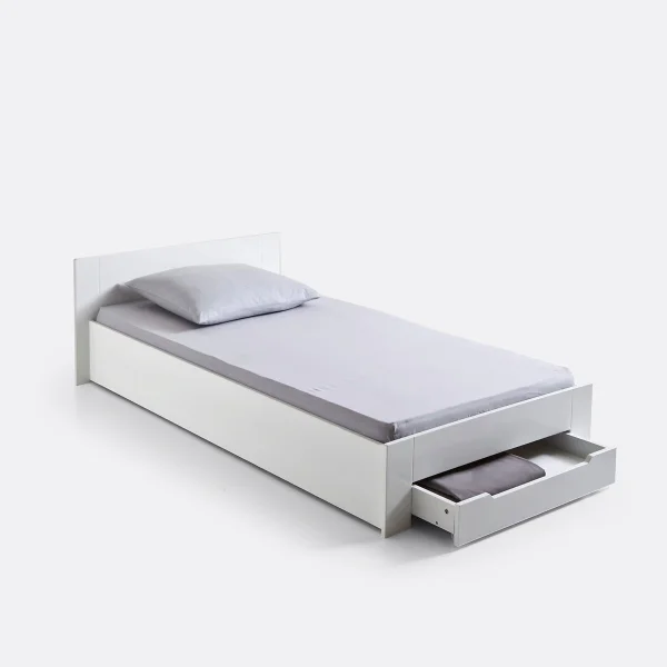 Einzelbett Crawley Mit Lattenrost Und Schublade 90 x 190 cm