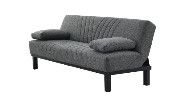 Einzelsofa 3-Sitzer grau Schlaffunktion 190 cm - RADOO