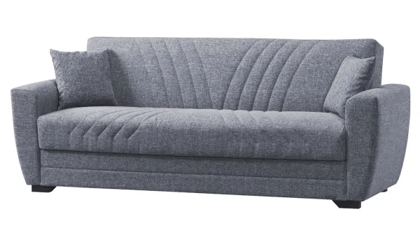 Einzelsofa grau Schlaffunktion ausziehbar 3-Sitzer 231 cm - ACUN