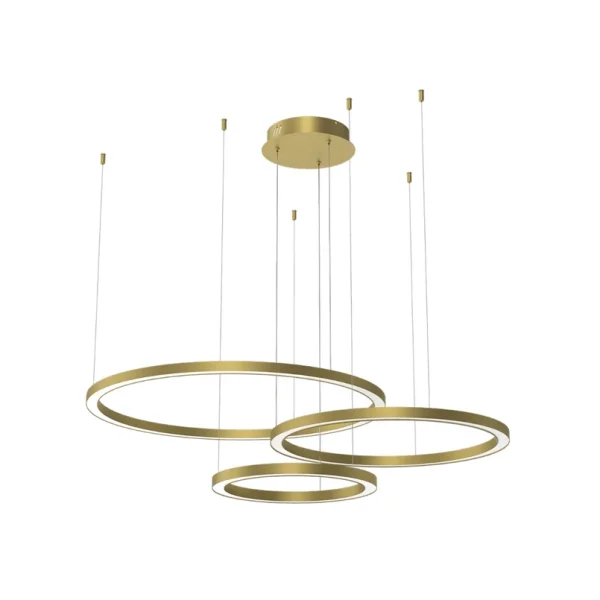 Eko-Light - Galaxia LED-Hängelampe 85 W gold dreiflammig Kunststoff