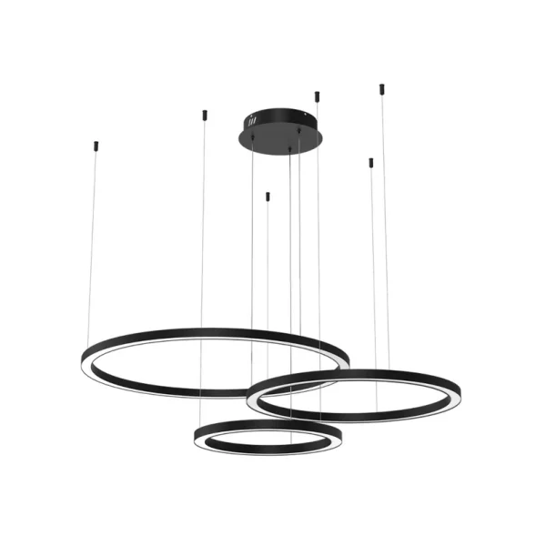 Eko-Light - Galaxia LED-Hängeleuchte 3-flammig schwarz 85 W Kunststoff