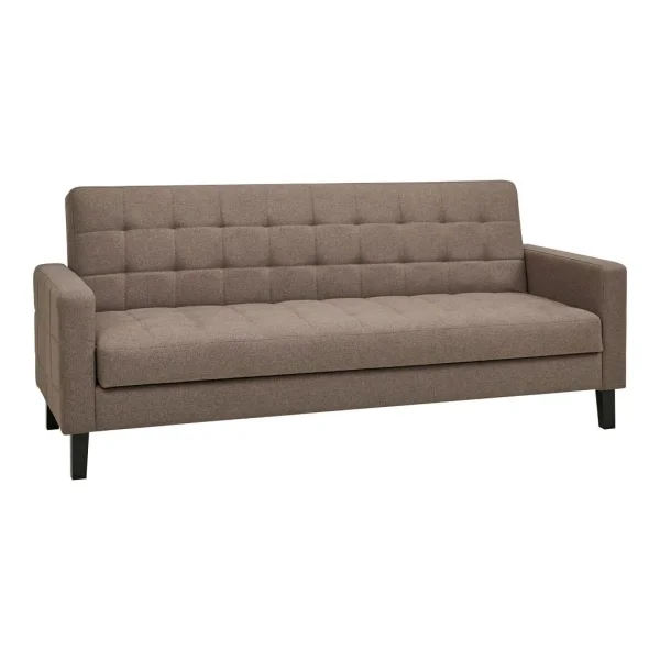 Elva Schlafsofa mit Aufbewahrung braun.