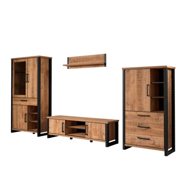 Enna Regalsystem 4 Teile Mango-Dekor.