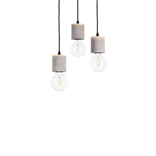 Envostar - Jasper Cluster Pendelleuchte Wood/Black/Grey
